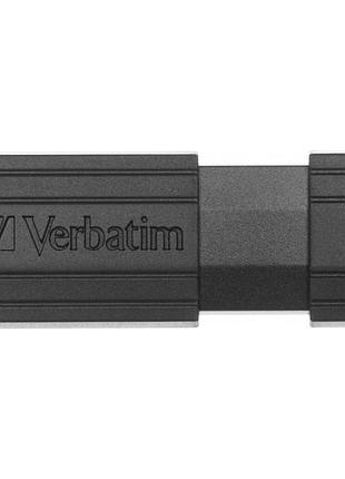 Usb флеш накопичувач 16gb store'n'go pinstripe black verbatim (49063)
