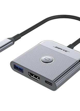 Usb-хаб boyye uc-321 usb type-c 3-в-1