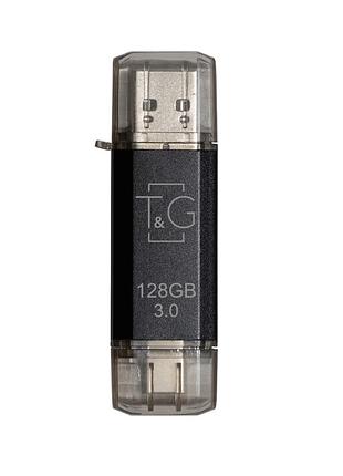 Флеш-накопичувач usb 3.0 128gb type-c t&g 009 star series black (tg009tc-128gbk3)