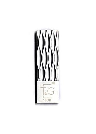 Usb флэш накопитель t&amp;g 16gb 103 metal series silver usb 2.0 (tg103-16g)