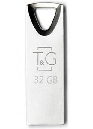Usb флеш накопичувач t&amp;g 32gb 117 metal series silver usb 2.0 (tg117sl-32g)