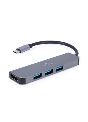 Концентратор cablexpert usb-c 2-in-1 (a-cm-combo2-01)