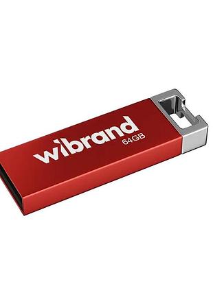 Usb флеш накопичувач wibrand 64gb chameleon red usb 2.0 (wi2.0/ch64u6r)
