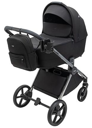 Коляска 2 в 1 bair pixel chrome pc-01 black rock