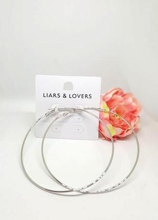 🌺 серьги крупные кольца от liars&lovers оригинал с сайта asos 🌺4 фото