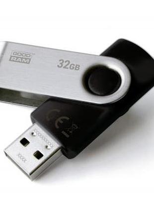 Usb флэш накопитель goodram 32gb uts2 (twister) black usb 2.0 (uts2-0320k0r11)