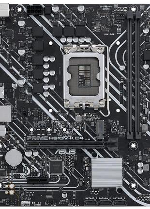 Материнська плата asus prime h610m-k d4