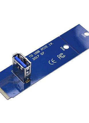 Райзер dynamode ngff m.2 male to usb 3.0 female для pci-e 1x (rx-riser-m.2-usb3.0-pci-e)
