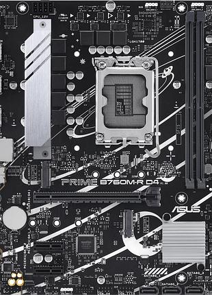 Материнська плата asus prime b760m-r d4