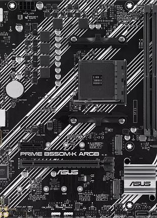 Материнська плата asus prime b550m-k argb