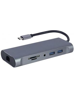 Концентратор cablexpert usb-c 7-in-1 (a-cm-combo7-01)