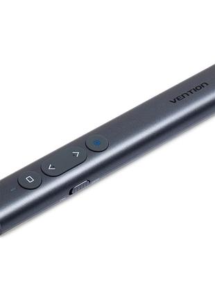Презентер vention powerpoint clicker with red laser pointer gray (kqih0)