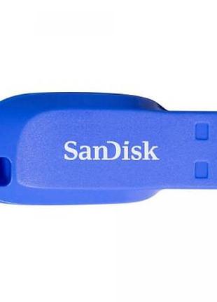 Usb флэш накопитель sandisk 16gb cruzer blade blue electric usb 2.0 (sdcz50c-016g-b35be)