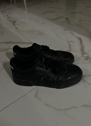Чоловічі кеди чорні dolce gabbana