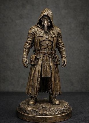 Фигурка фауст в противогазе s.t.a.l.k.e.r. 2 (7.5х7.5х15 см) — подарок геймера, мерч сталкер сердце чернобыля