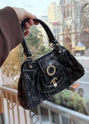 Сумка жіноча guess вінтажна чорна