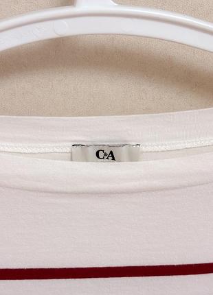 Лонгслів жіночий у смужку c&a 3