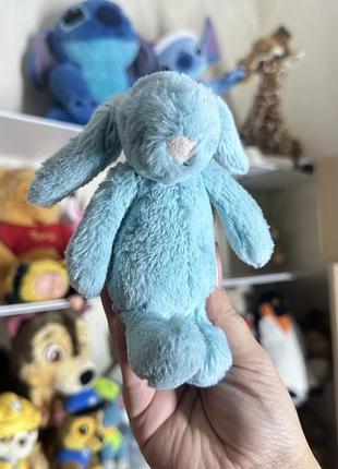 М'яка іграшка для дівчинки jellycat кролик блакитний маленький