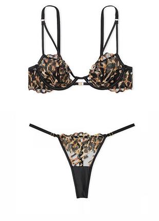 Комплект жіночої білизни victoria’s secret 75c/s леопардовий