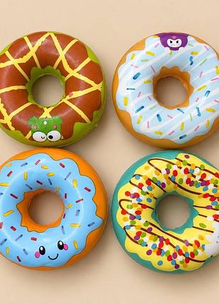 Детская игрушка-антистресс сквиш «funny donuts» (дизайн выбирается рандомно)