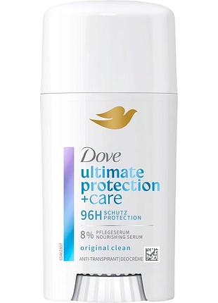 Дезодорант-антиперспирант-крем dove ultimate protection + care original clean 60 мл