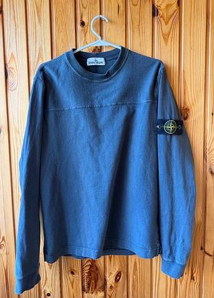 Лонгслів чоловічий stone island синій розмір l
