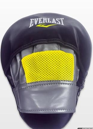 Лапи для боксу everlast 2 шт., вигнуті боксерські педи з тришаровим наповнювачем для відпрацювання ударів, швидкості та точності