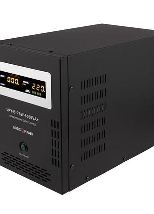 Logicpower дбж з правильною синусоїдою 48v lpy-b-psw-6000va+(4200вт)10a/20a
