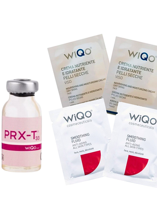 Wiqo пілінг prx-t33 (флакон 4 мл) + 4 пробники (крем та флюїд)