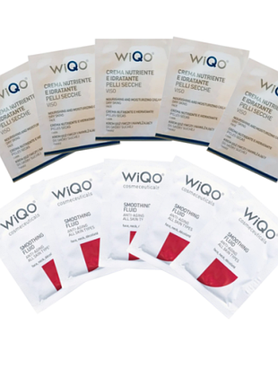 Набір пробників wiqo (5 кремів для сухої шкіри + 5 флюїдів)
