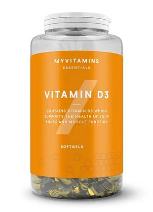Вітамін д3, myprotein, 180 капсул