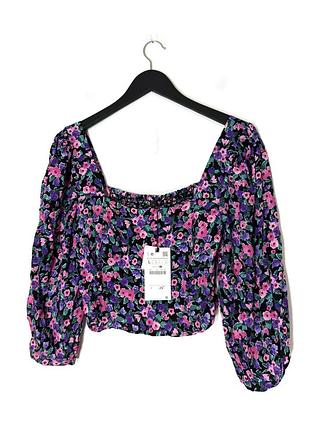 Нова блуза з квітковим принтом zara