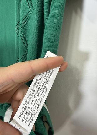 Смарагдове вʼязане поло zara 5