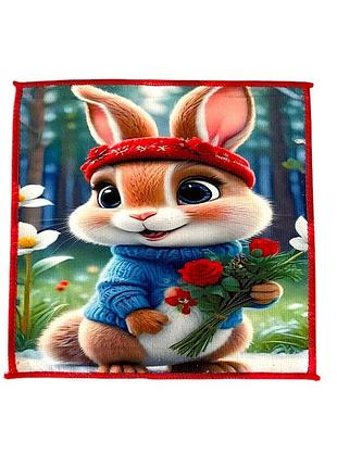 Салфетка кухонная из микрофибры, 25*25 см, 1 шт, арт 020167, ассорти