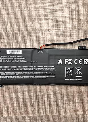 Аккумулятор ap18e7m, ap18e8m 15.4v для ноутбуков acer aspire / nitro 5 / predator helios 300