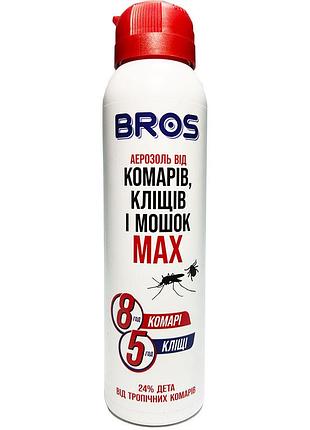 Інсектицид bros аерозоль від комарів та кліщів max 90мл