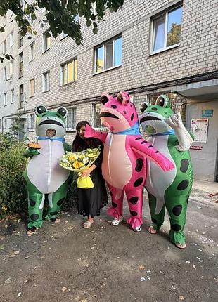 🎉 оренда ростових ляльок для свят жаби