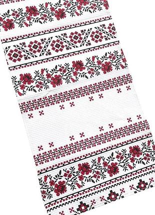 Рушник кухонний (вафельний) орнамент- 35*70 см, різнокольоровий, арт 020574, 1 шт, різнокольоровий