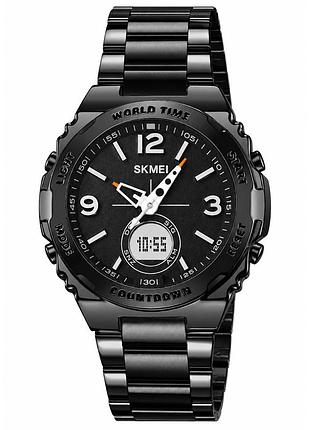 Чоловічий наручний годинник skmei 2310bkbk black-black у класичному стилі