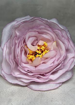Искусственный бутон пиона 7,5 см из ткани, сиреневый, арт 020992, 1 шт., сиреневій