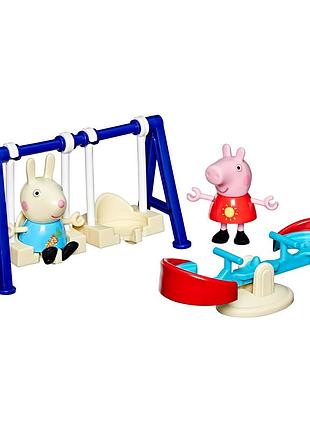 Игровой набор peppa figurines серии моменты с пеппой – приключения на качелях