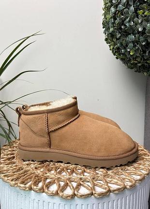Кроссовки женские ugg classic ultra mini (нюанс) (37 (23 см))