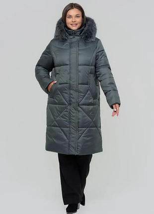 Жіночий зимовий пуховик, розміри 48 - 60