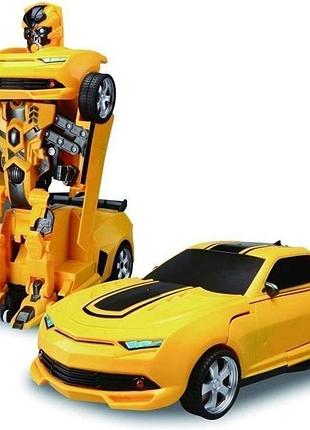 Трансформер-робот машина со звуком батареек aa sports car js001