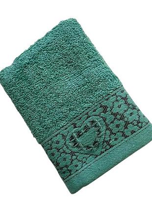 Полотенце кухонное (махровое), 35*70 см, бирюзовый, 1 шт, арт 020092, бирюзовый