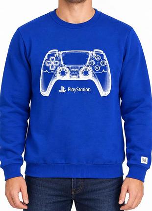 Світшот playstation official licensed синій з принтом геймпада 14–15 років / s