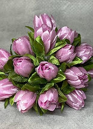 Букет подснежников (на ножке), розовый, арт 020210, длина 7-8 см, 1 букет/20 шт., розовый