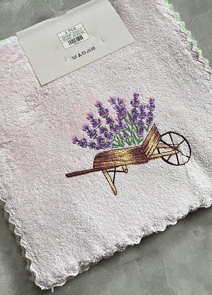 Набор кухонных салфеток из микрофибры 25×50 см, 3 шт, арт 020648, ассорти