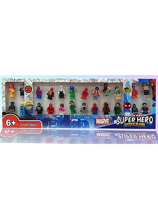 Набор фигурок marvel super hero, 24 фигурки (2605)