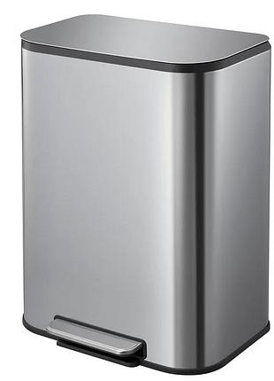 Відро для сміття з плавним закриттям прямокутне mixxus cubic-tc0105 ss color 5л (колір нержавійка) (mi7088)